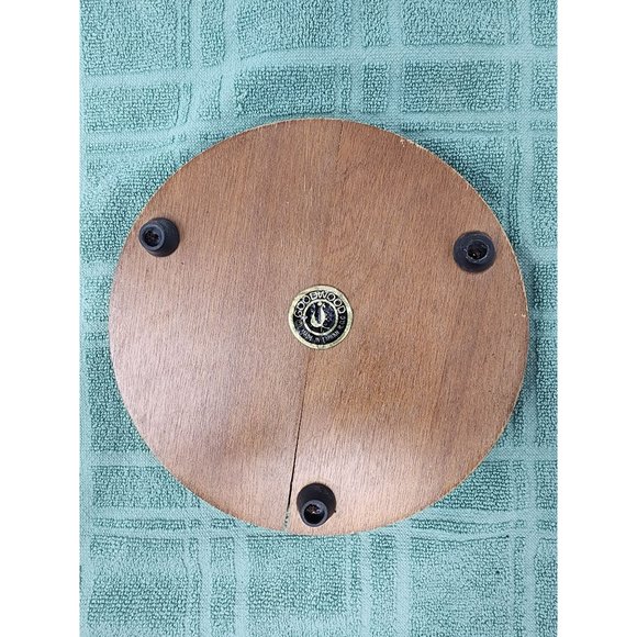Vintage Goodwood Cheese Tray Glass Dome Wood‎ Base Holiday Decor Party - Picture 3 of 11